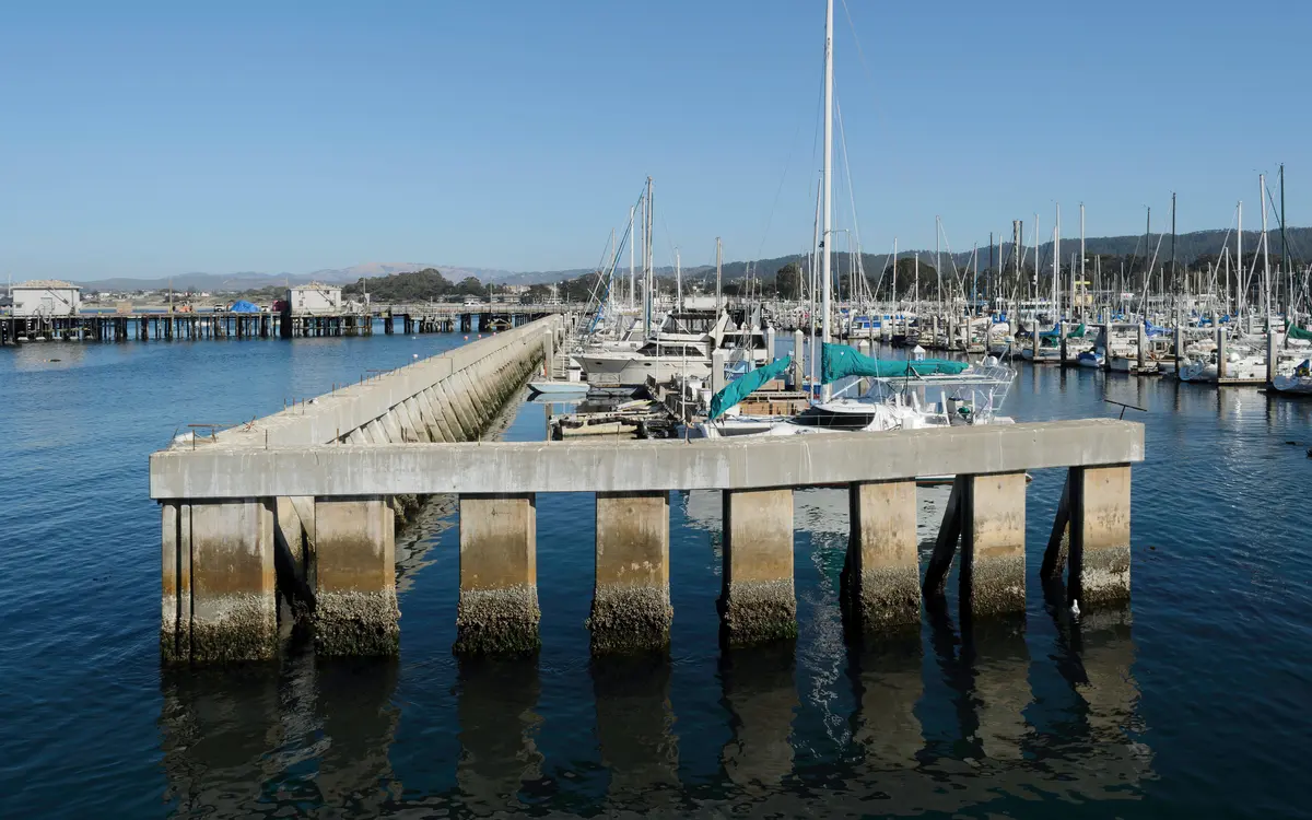 Old Fisherman’s Wharf and harbor in Monterey, California